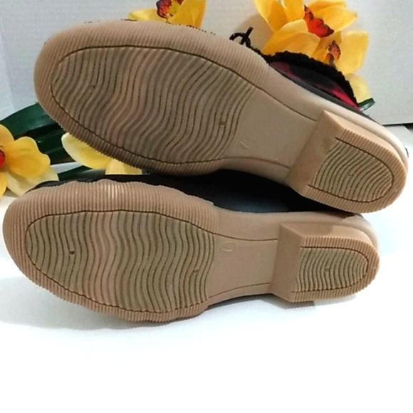 ALPINE WOODS BLACK RED BUFF SHERPA ANKLE BOOTS SIZE 7 NWOT - Picture 6 of 8